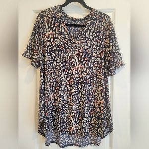 Women's Multicolor Tunic Blouse